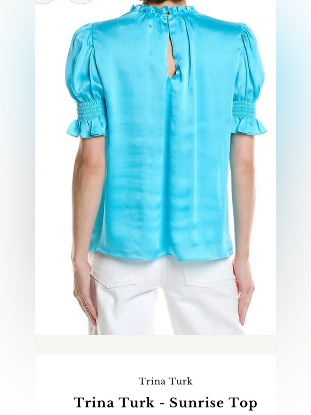 Trina Turk - Sunrise Top Beautiful Turquoise Blue
X-Large, NWT - Picture 2 of 15